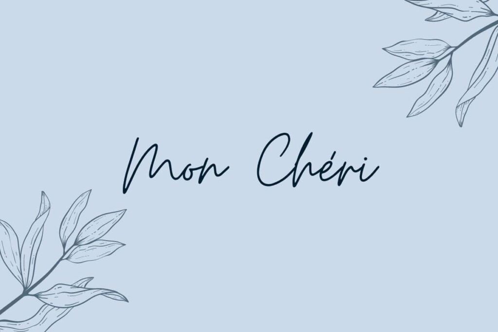 Ma chérie Meaning