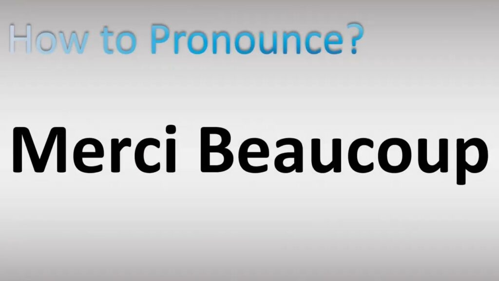 Merci Beaucoup Meaning