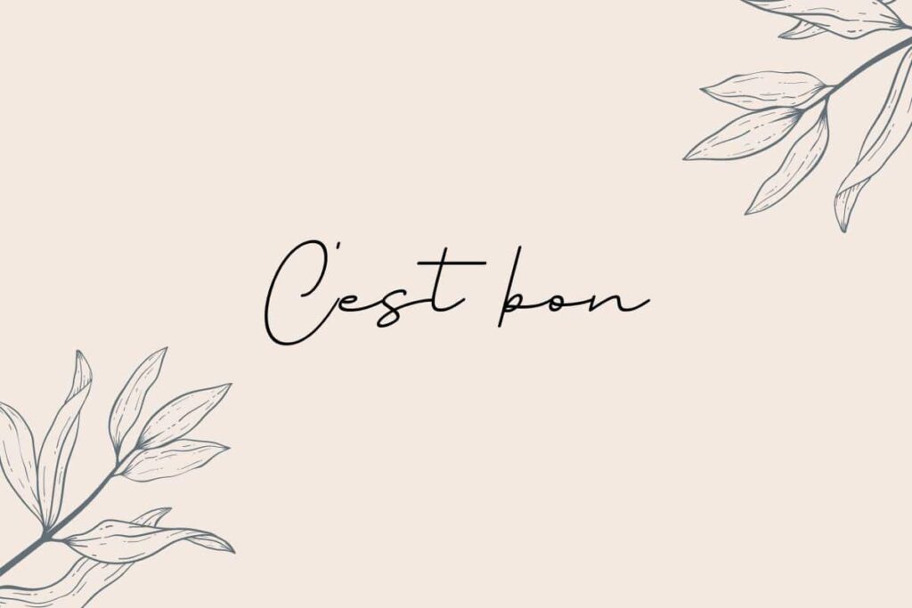c'est si bon Meaning