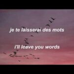 je te laisserai des mots Translation Meaning