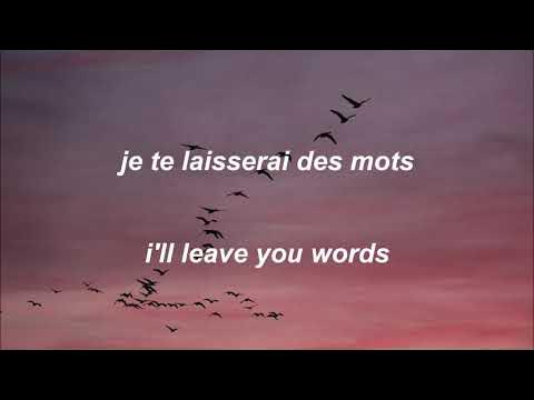 je te laisserai des mots Translation Meaning
