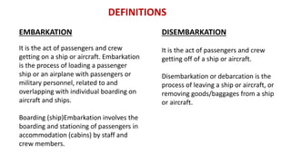 Disembarkation Port Meaning