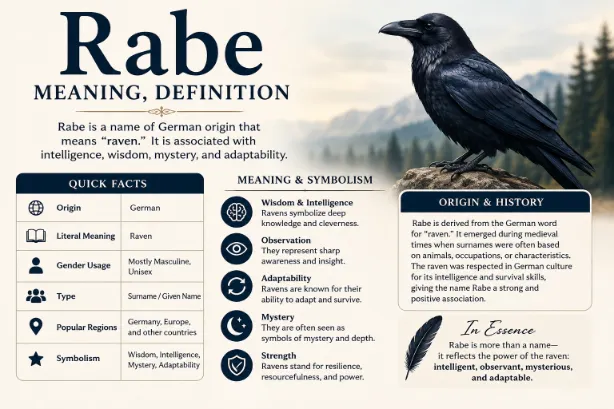 Rabe Meaning