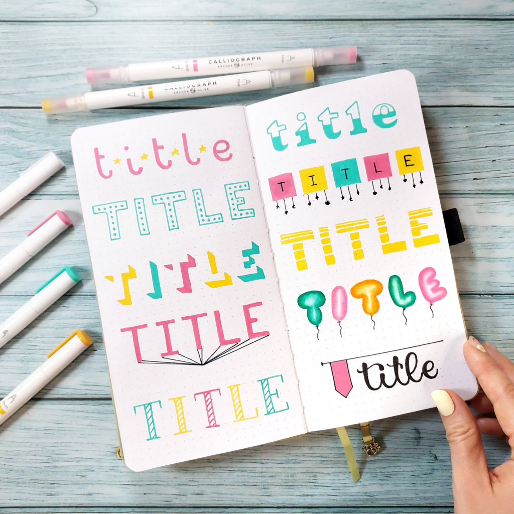 Lowercase Lettering Ideas for Journals and School Projects