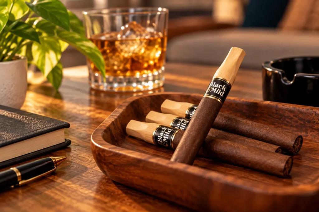 black and mild wood tip specs