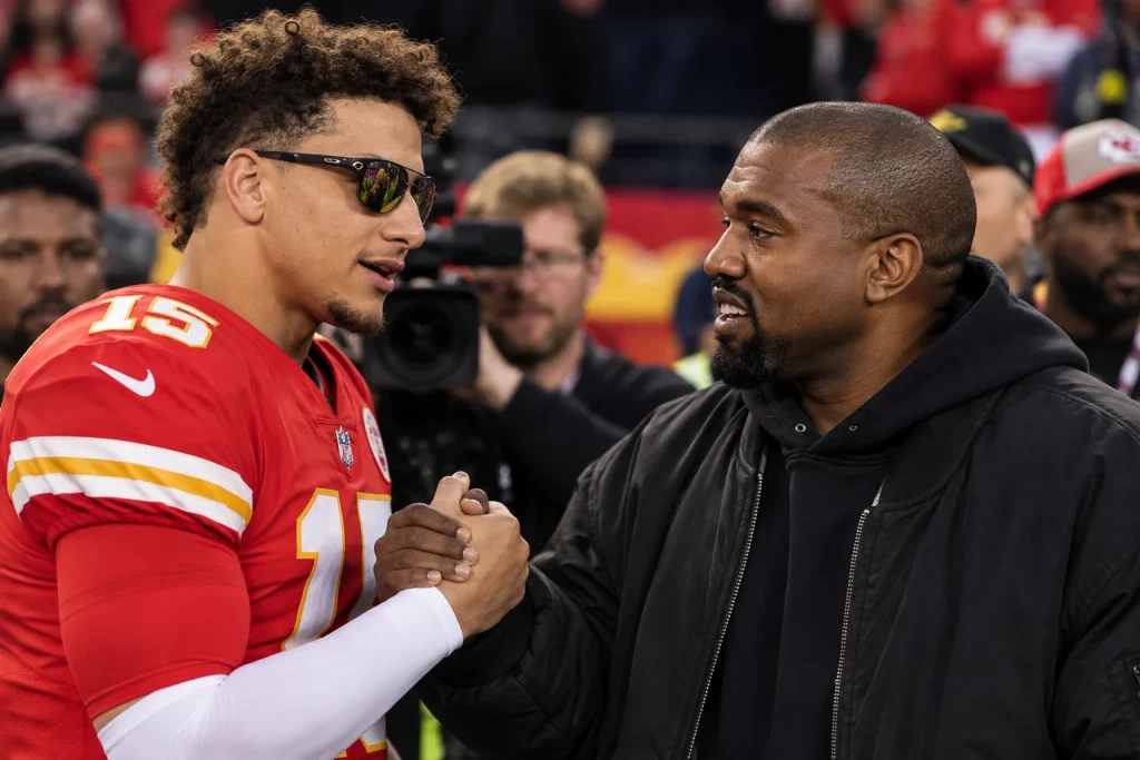 kanye west and patrick mahomes relation