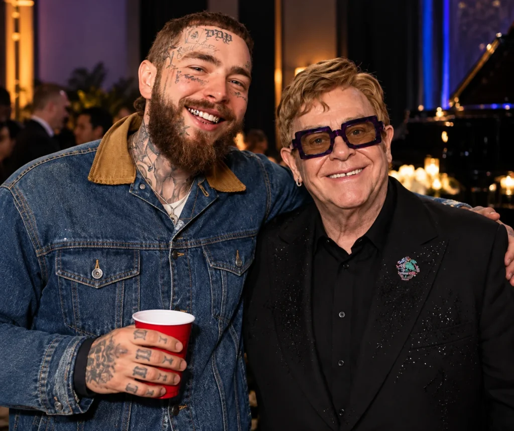 post malone and elton john relation